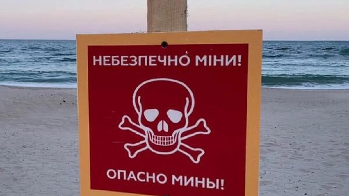 Od početka invazije na Ukrajinu ruske snage su ostavile mine razasute uz obalu