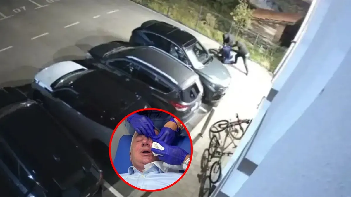 Na njega su nasrnula dvojica muškaraca koristeći biber sprej, a sve su snimile nadzorne kamere. 