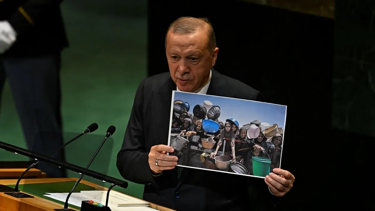 Erdogan u UN-u pokazivao fotografije palestinske djece: Ovo je najniža tačka čovječanstva