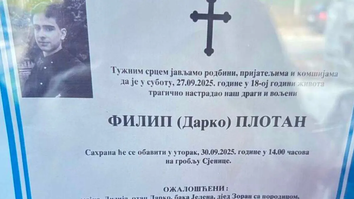 Pamtićemo ga po osmijehu, dobroti i vedrini kojom je unosio radost u našu školu i među svoje prijatelje. 