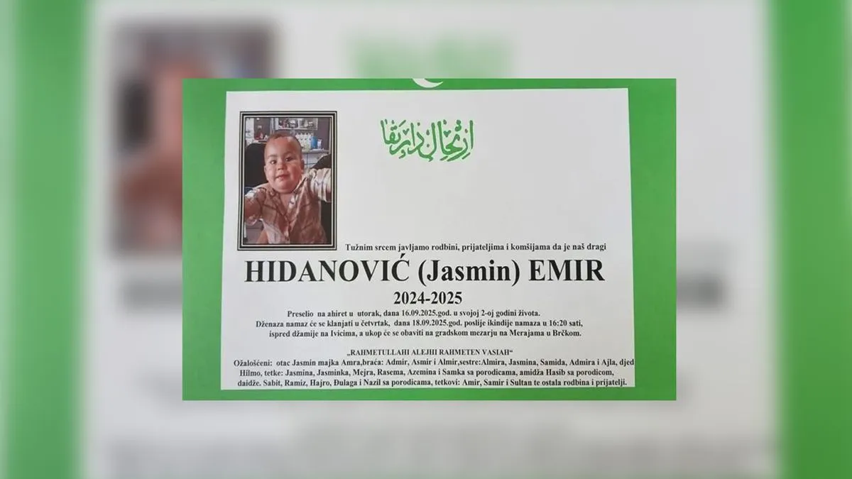 Uprkos brzoj intervenciji i pokušajima reanimacije, maleni Emir je podlegao zadobijenim povredama.