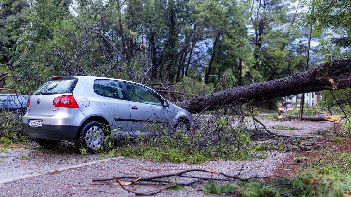 Potvrđeno za Hayat.ba: Od posljedica nevremena u Mostaru oštećeno 57 vozila, angažirane OSBIH