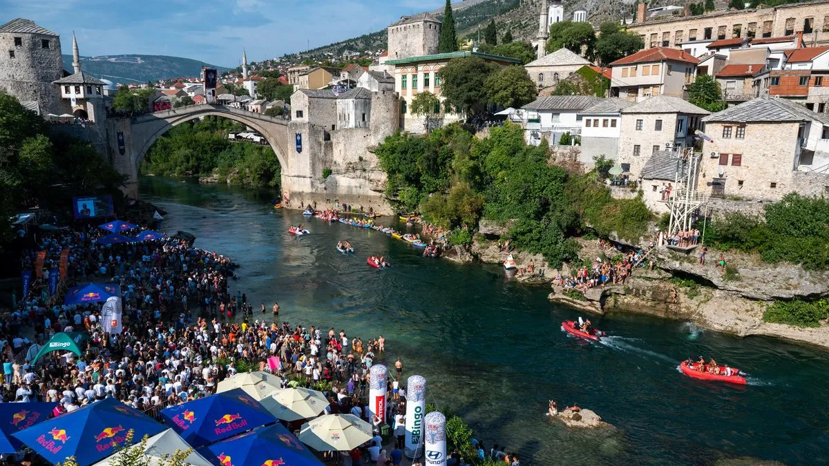  Mostar druga najposjećenija  stanica Red Bull Cliff Divinga od njegovih  početaka 2009 godine.