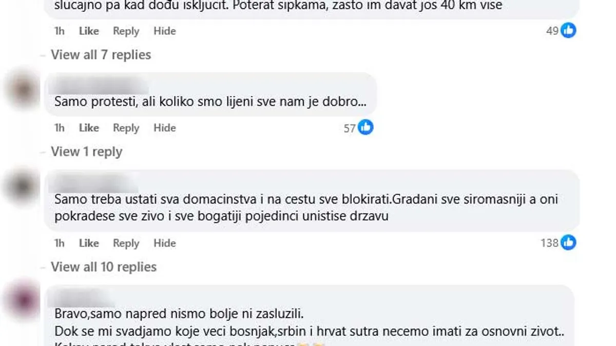 Građani jasno poručuju da ovakva situacija zahtijeva određenu reakciju.