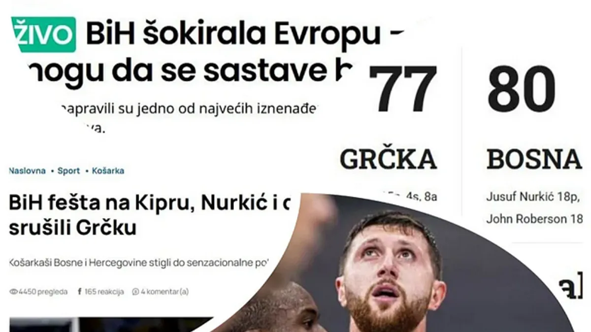 Regija bruji o pobjedi BiH nad Grčkom: U jednoj zemlji ignorisali Zmajeve