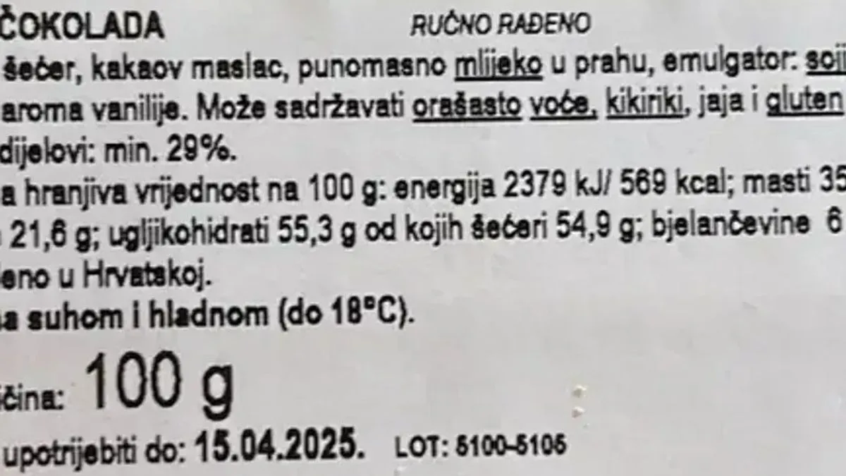 Prvačići dobili prljave pernice i čokolade kojima je istekao rok!