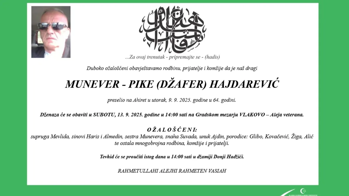 Komšije i poznanici ga pamte kao vrijednog i skromnog čovjeka koji je cijeli život radio da prehrani svoju porodicu