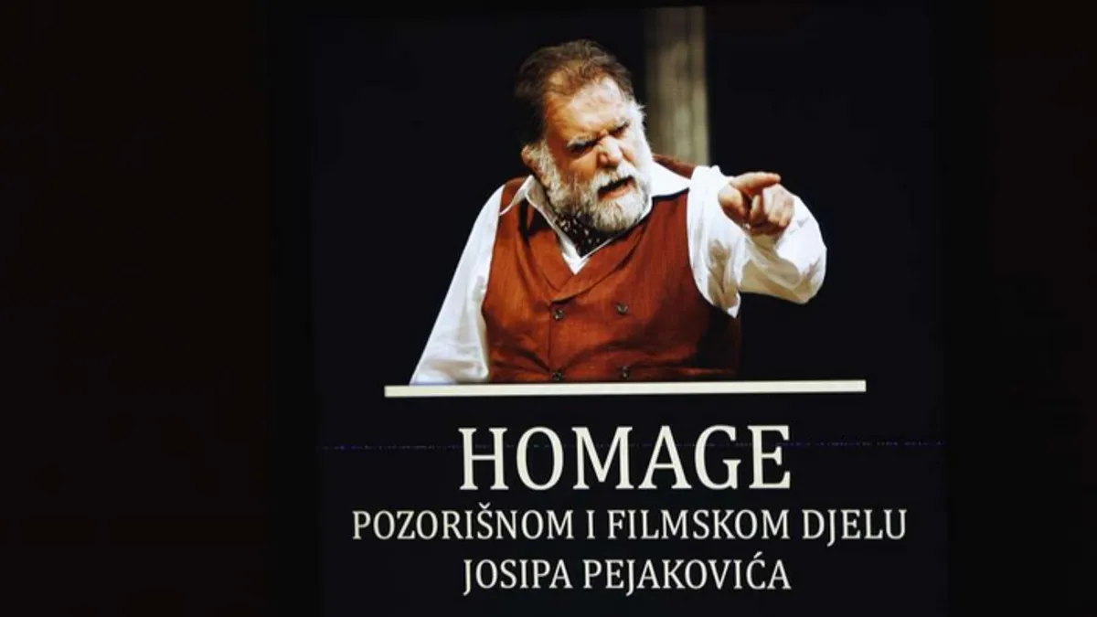 U Narodnom pozorištu Sarajevo upriličen homage pozorišnom i filmskom djelu Josipa Pejakovića