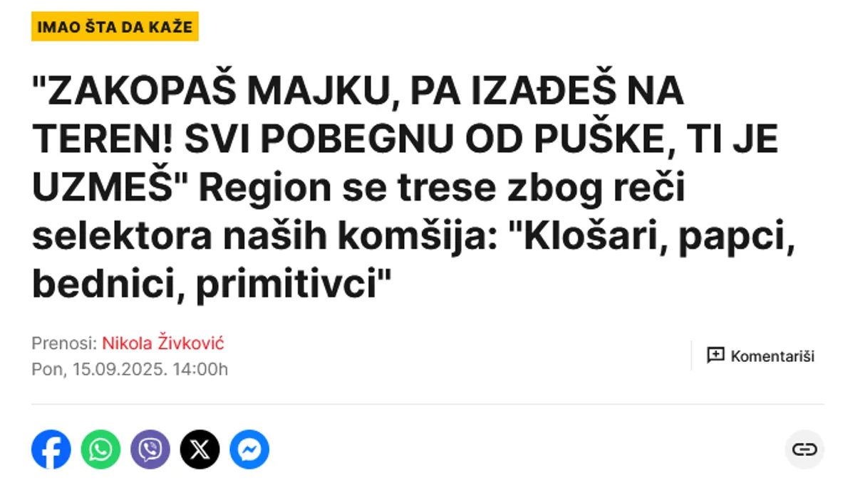 Region u suzama zbog Bećiragića: Hayatov podcast postao vijest dana širom Balkana
