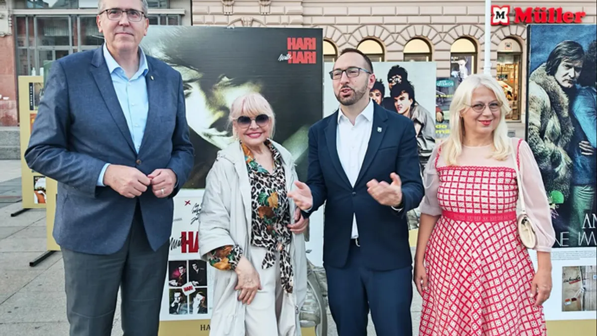 Emocije i sjećanja: Hanka Paldum dirnuta izložbom u Zagrebu o muzičkoj prošlosti Sarajeva