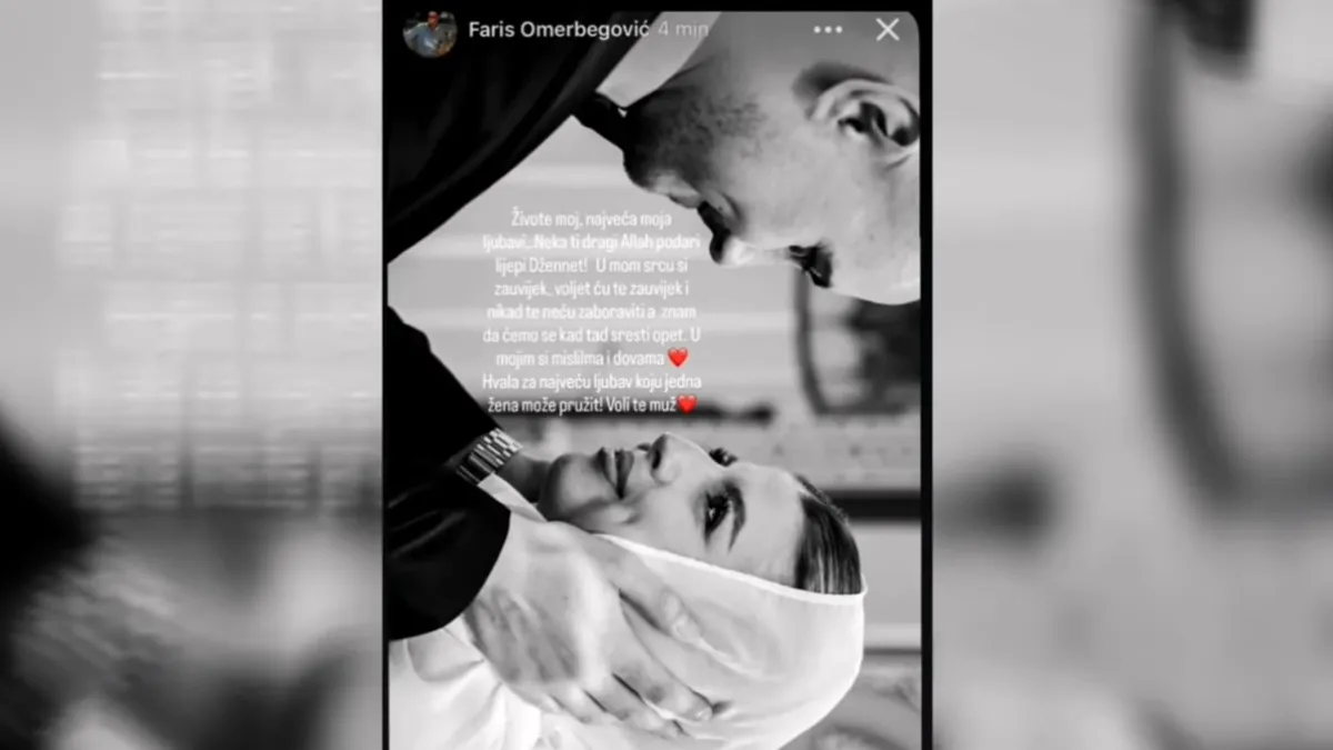 U mom srcu si zauvijek: Suprug Faris se potresnim riječima oprostio od voljene Adne