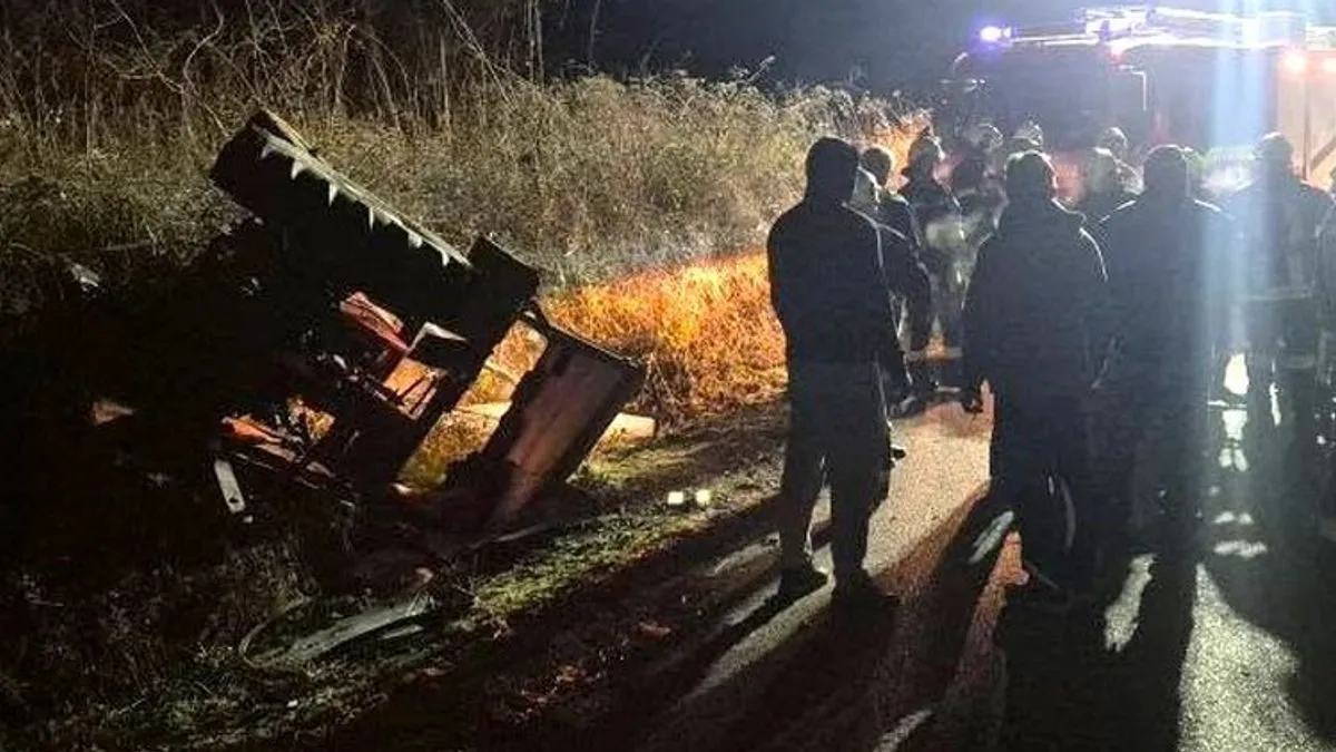 Dolaskom na nizbrdicu, traktor se počeo nekontrolisano kretati uslijed čega je vozač pao sa traktora