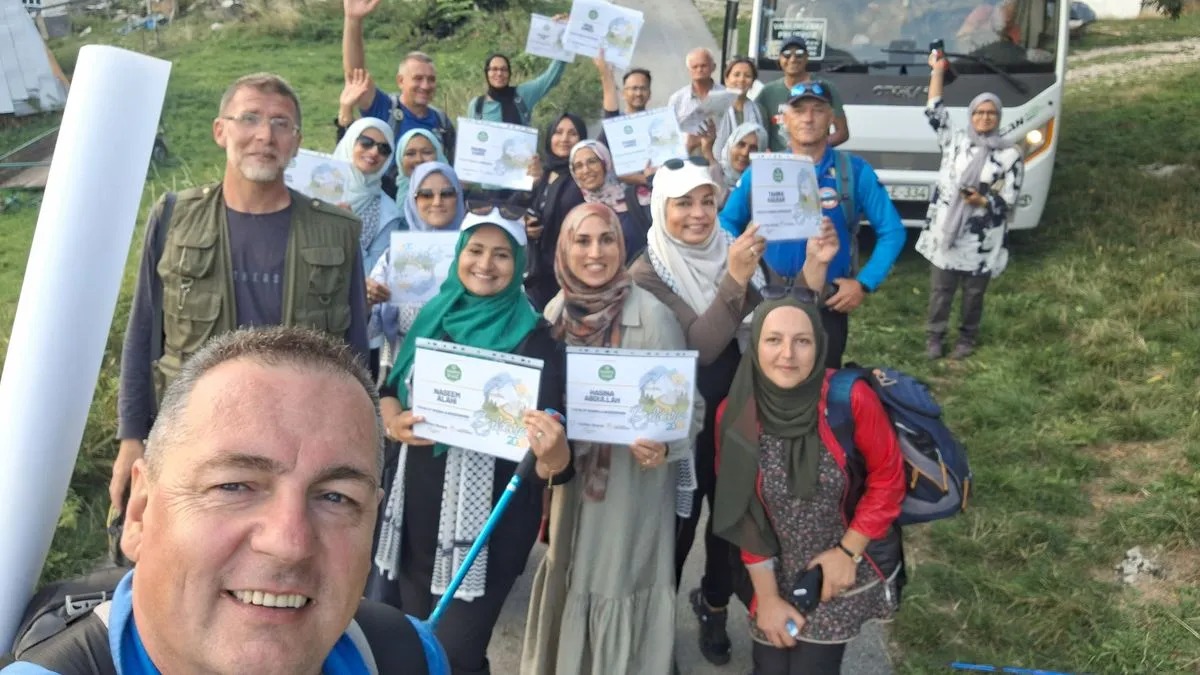 Cilj organizacije planinarskog pohoda na planini Bjelašnica jeste bio prikupljanje novca za siročad, jetime Gaze.