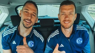 Nikola Katić i Edin Džeko