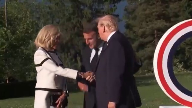 Donald Trump, Emmanuel i Brigitte Macron