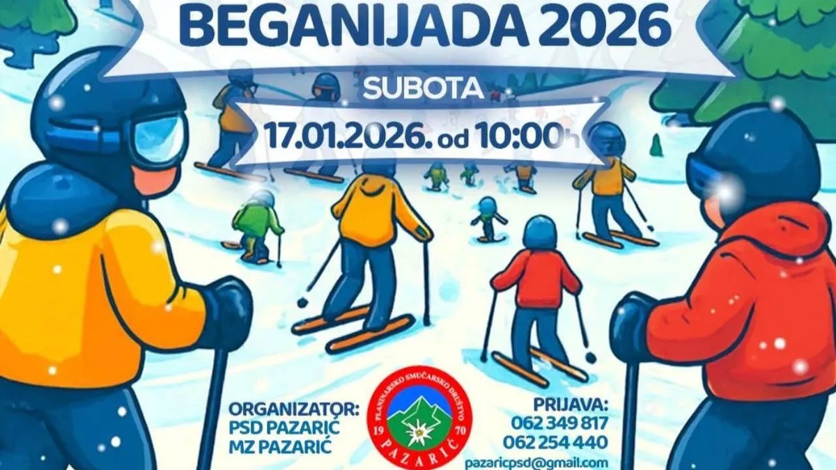 U Pazariću održano tradicionalno skijaško takmičenje 'Beganijada 2026'