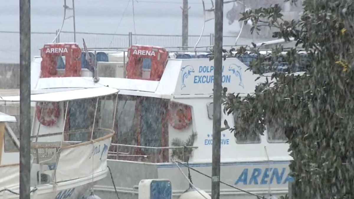 Snijeg prvi put nakon 17 godina pao u Puli