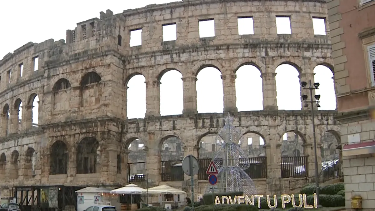 Snijeg prvi put nakon 17 godina pao u Puli