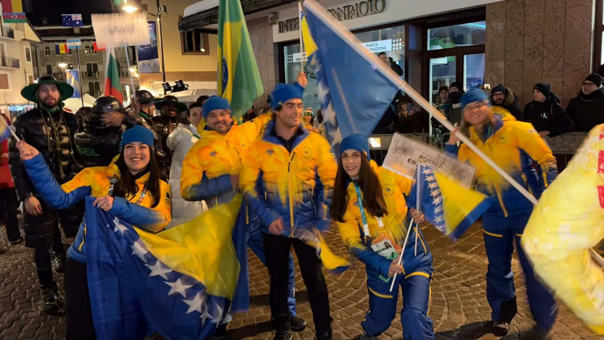 Delegacija BiH prodefilovala na ceremoniji otvaranja ZOI u Italiji