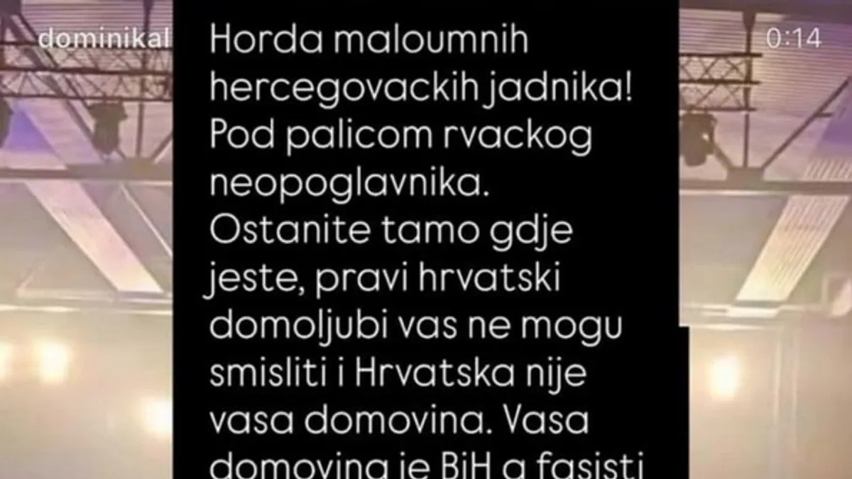 Pokos o koncertu Thompsona u Širokom Brijegu: Skup mladih crnokošuljaša, u Hrvatskoj ih ne želimo