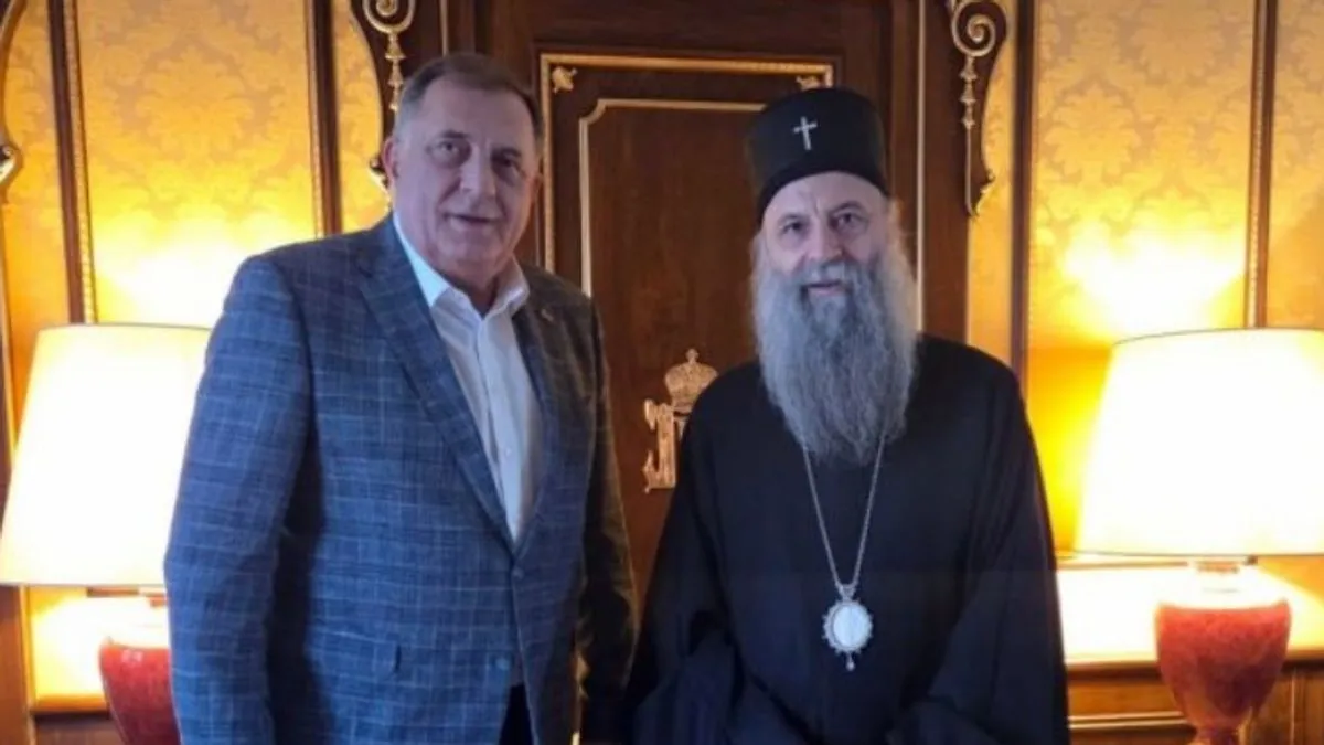 Burne reakcije iz Srbije nakon sastanka Milorada Dodika i patrijarha Porfirija