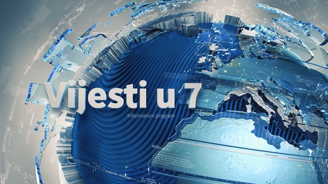 Naslovna slika emisije "Vijesti u 7"